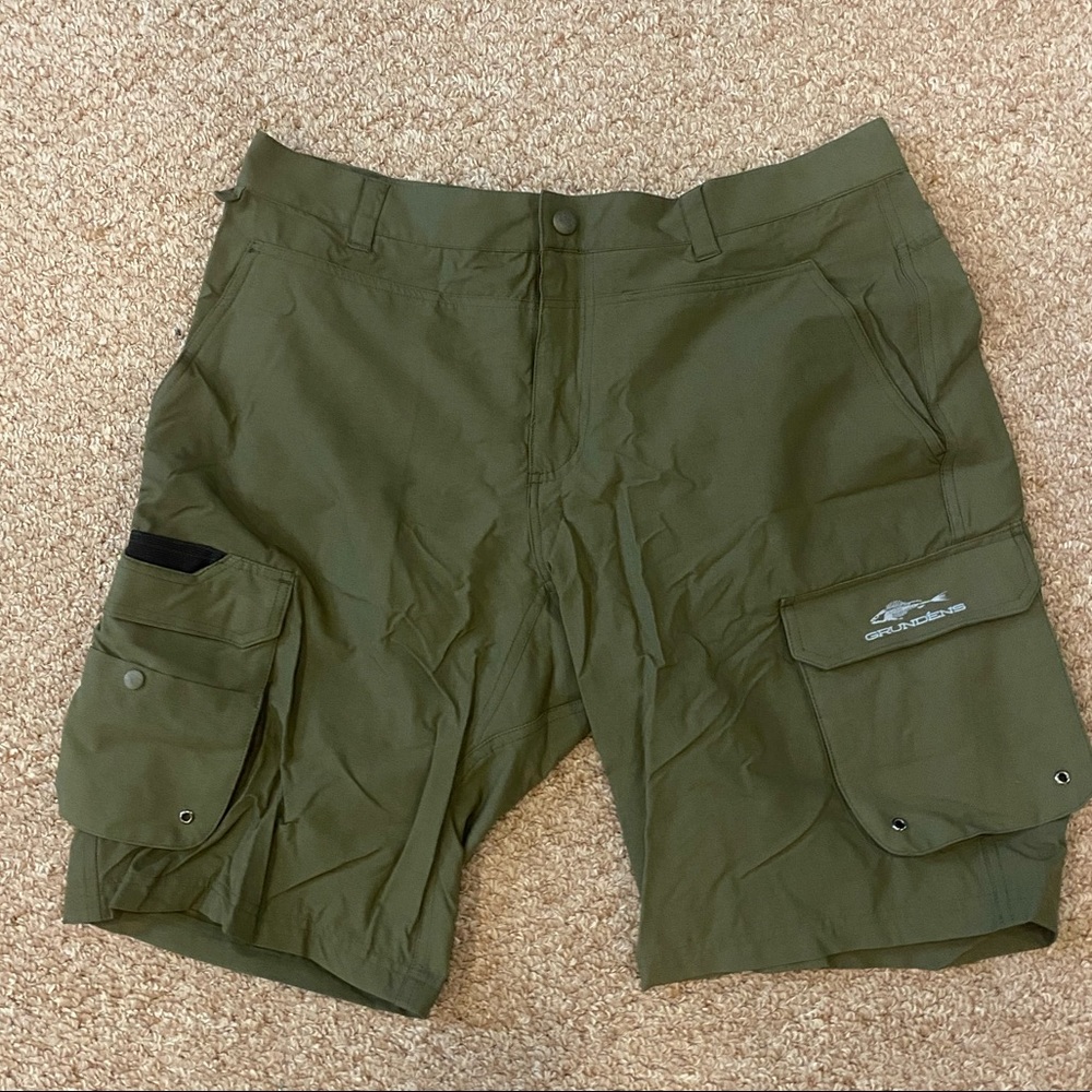 Grundens fishing shorts.